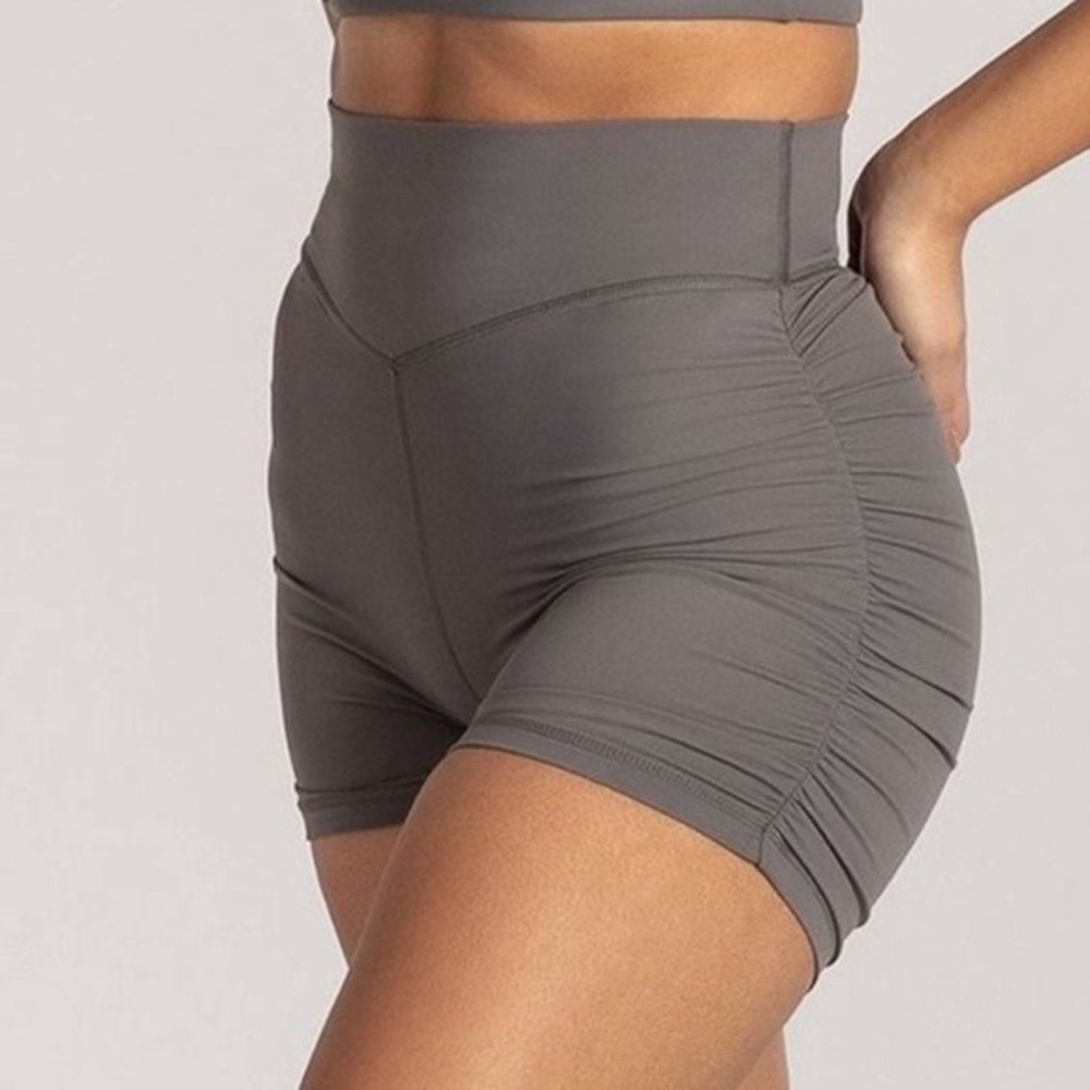 (NEW) Meshki Selene Ruched Booty Shorts